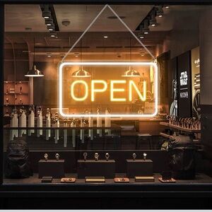 LED Open Signs for Business, 16"x 9" Neon Open Sign